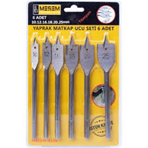 MEŞEM YAPRAK MATKAP UCU 6 LI SET